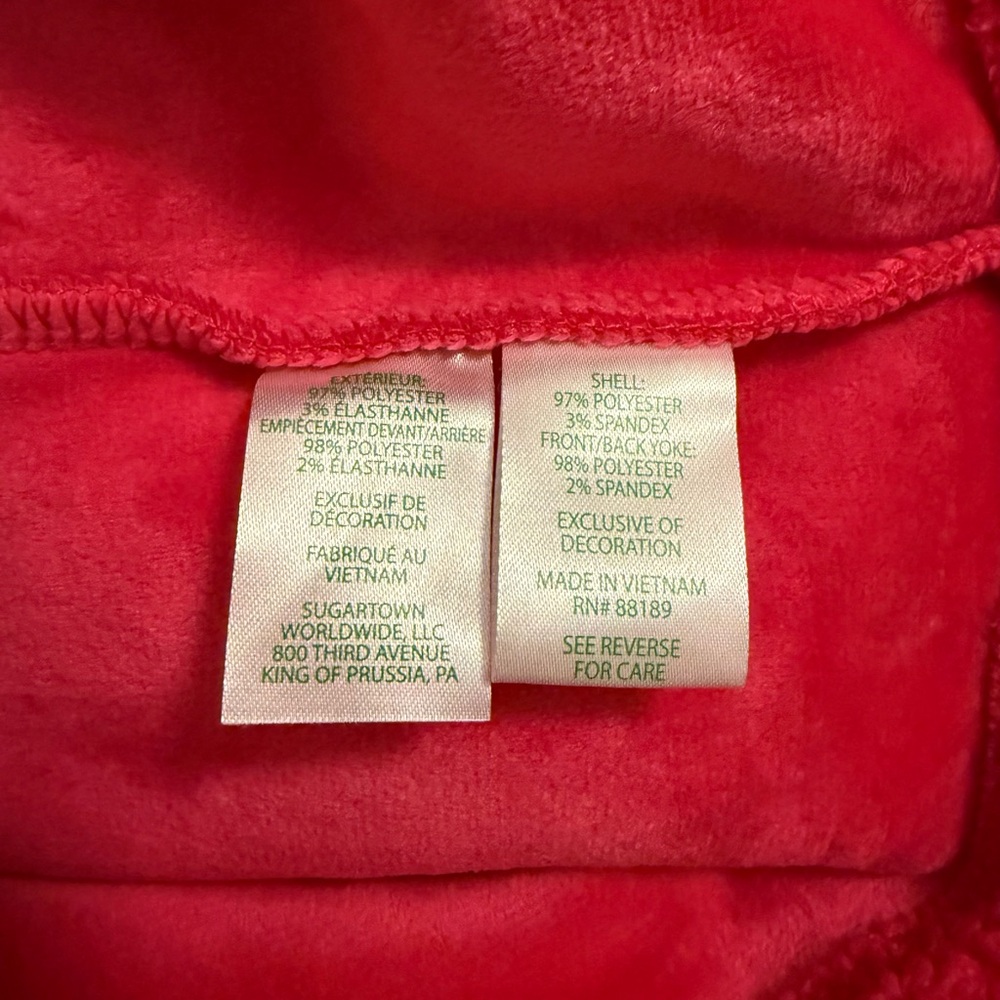 Lilly Pulitzer Raspberry Fleece Quarter-Zip Pullover NWT - Picture 8 of 12